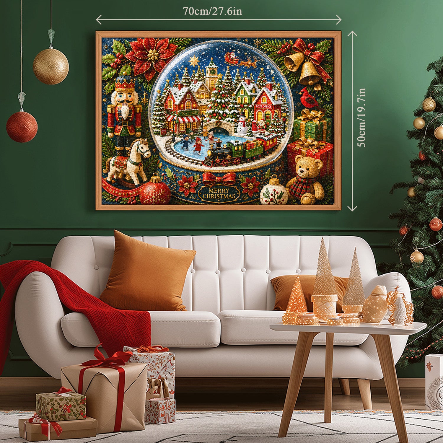 Christmas Snow Globe Jigsaw Puzzle 1000 Piece