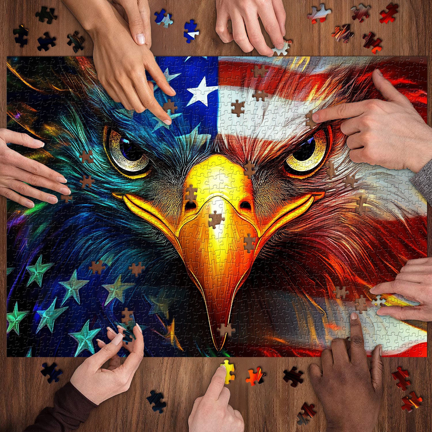 Eagle Eye Tracking Jigsaw Puzzle 1000 Pieces