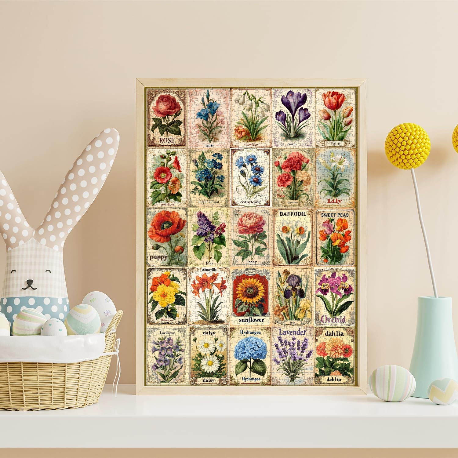 Vintage Floral Medley Puzzle 1000 Teile