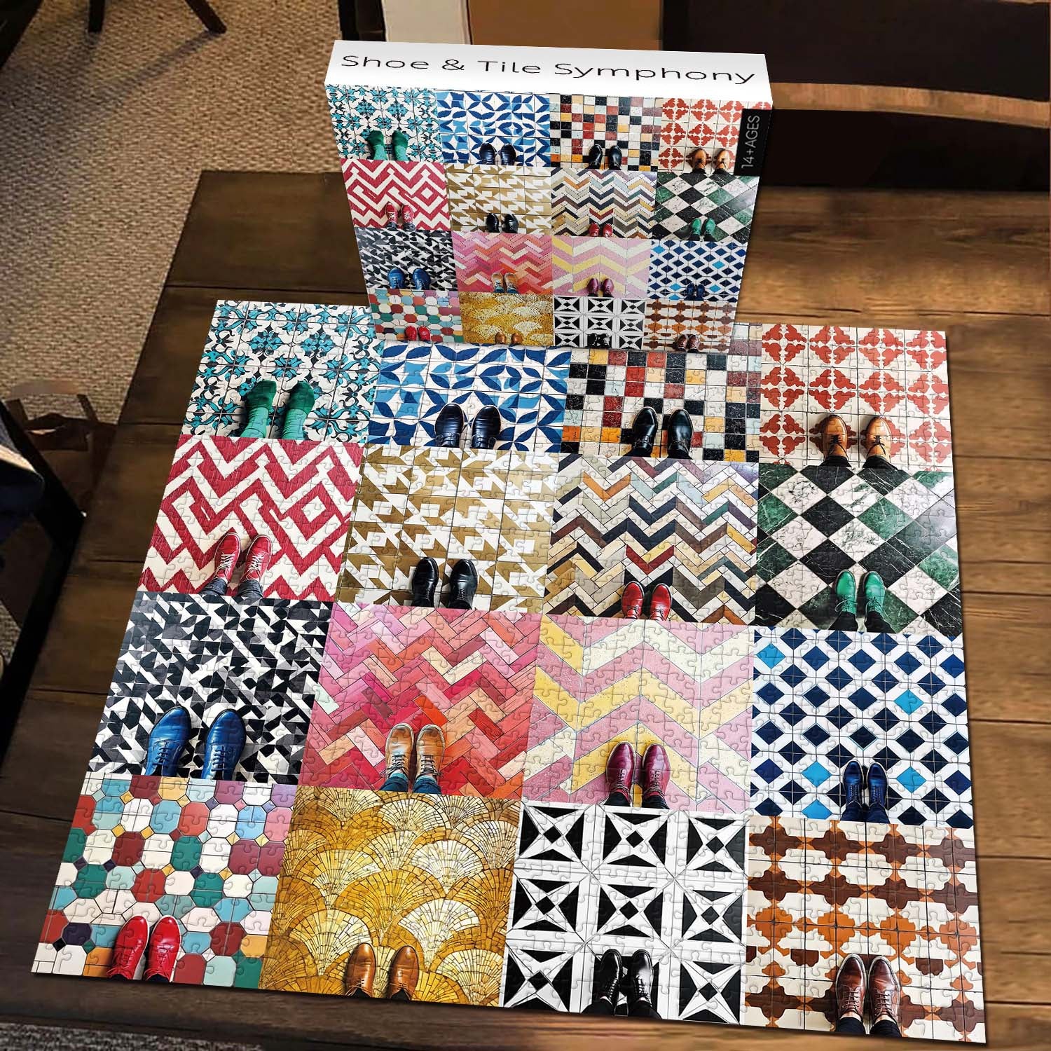 Shoe & Tile Symphony Jigsaw Puzzle 1000 Pieces