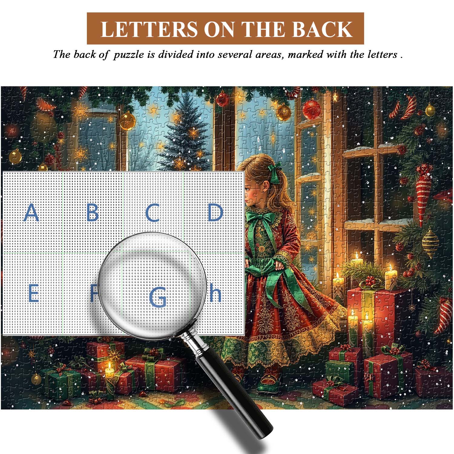 Girl's Christmas Moment Jigsaw Puzzle 1000 Pieces