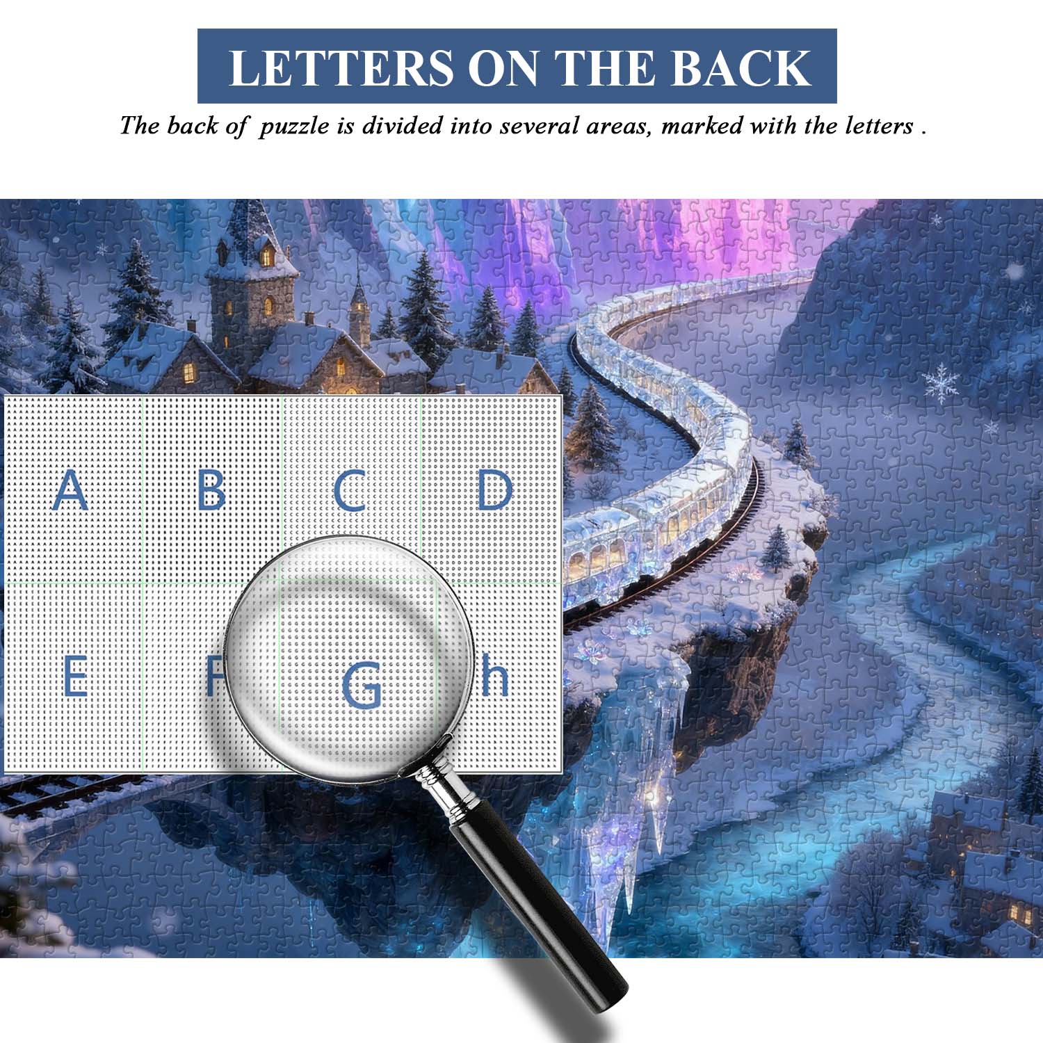 Valley Ice Crystal Train Jigsaw Puzzle 1000 Pieces