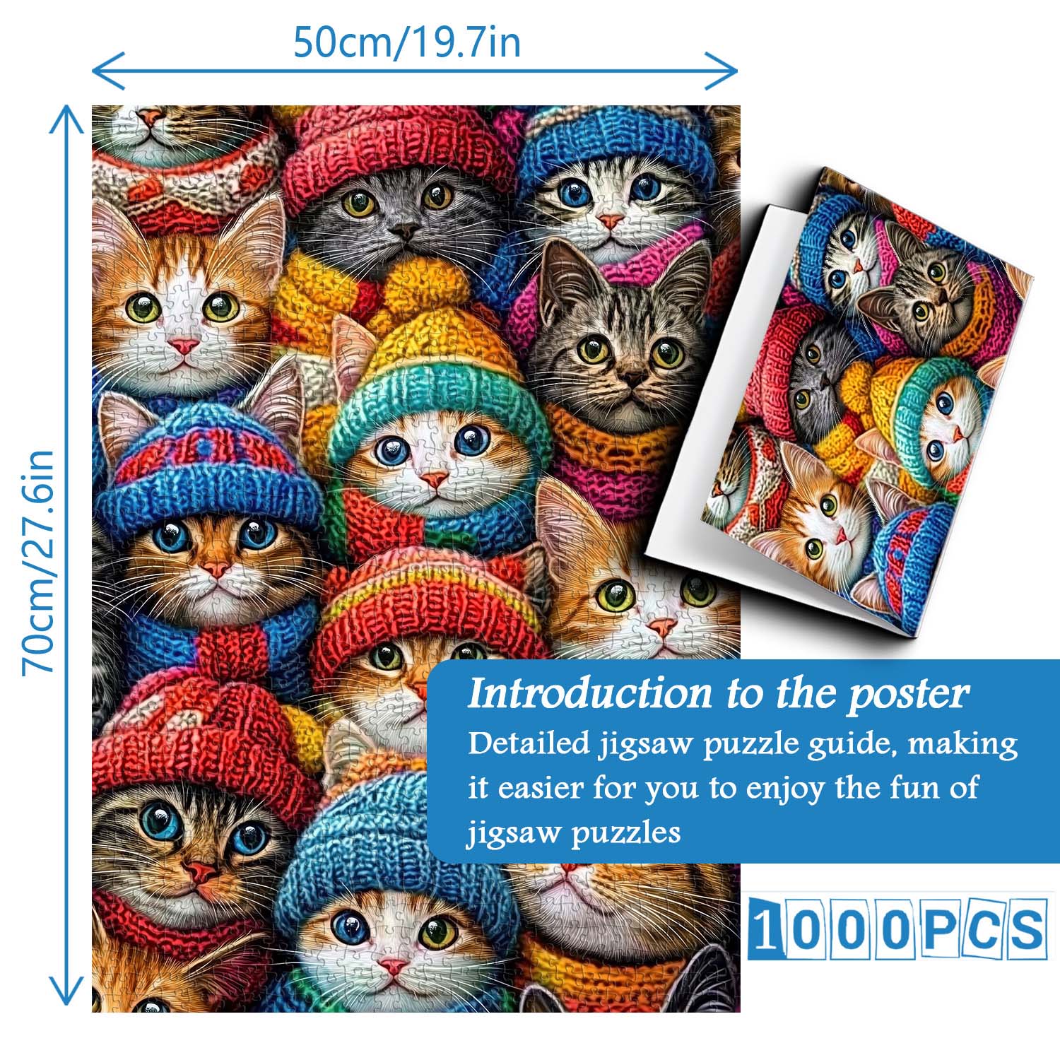 Knit Kitty Collective Jigsaw Puzzle 1000 Pieces