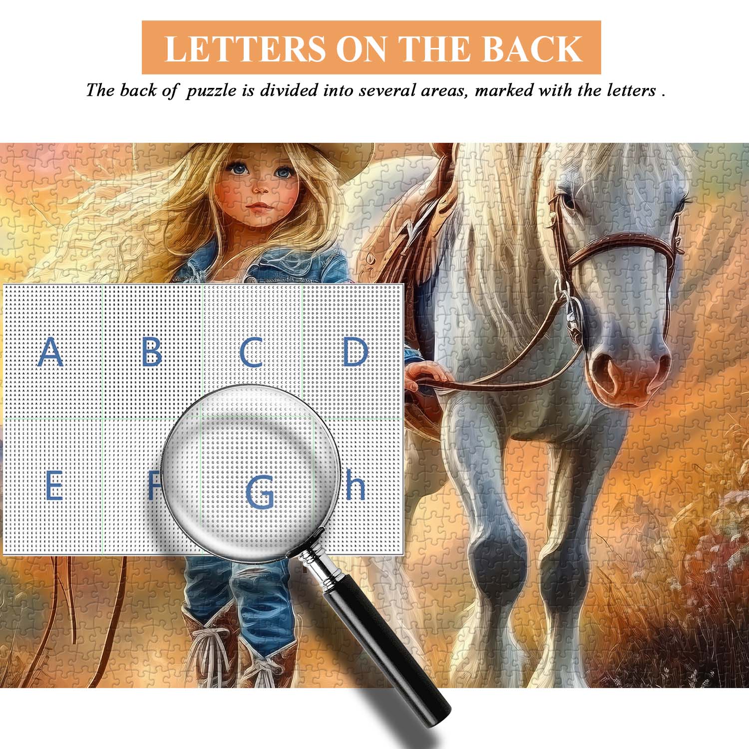 Blonde Cowgirl Jigsaw Puzzle 1000 Pieces