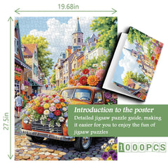 Flower Fragrance Town Jigsaw Puzzle 1000 Pieces