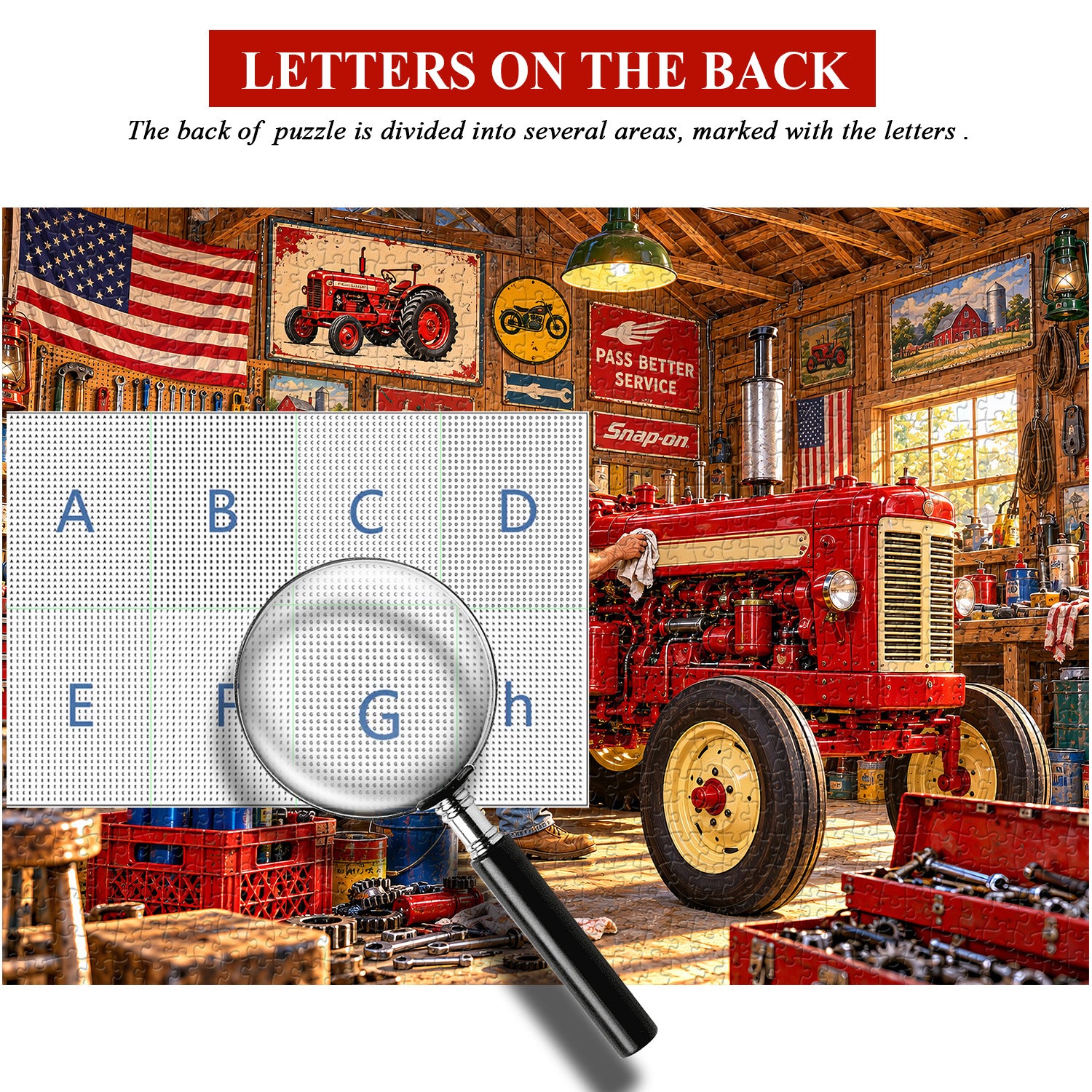 Tractor Repair Barn igsaw Puzzle 1000 Pieces