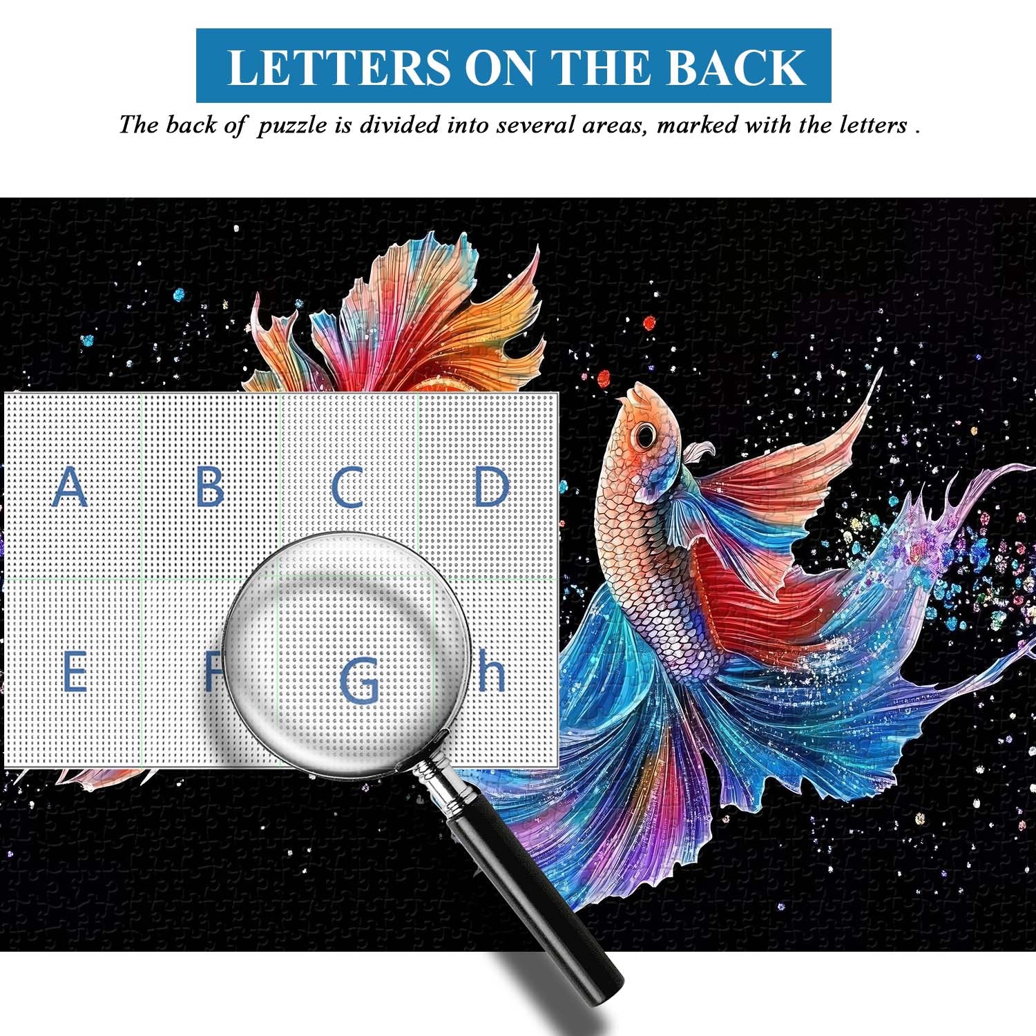 Radiant Watercolor Betta Jigsaw Puzzle 1000 Pieces