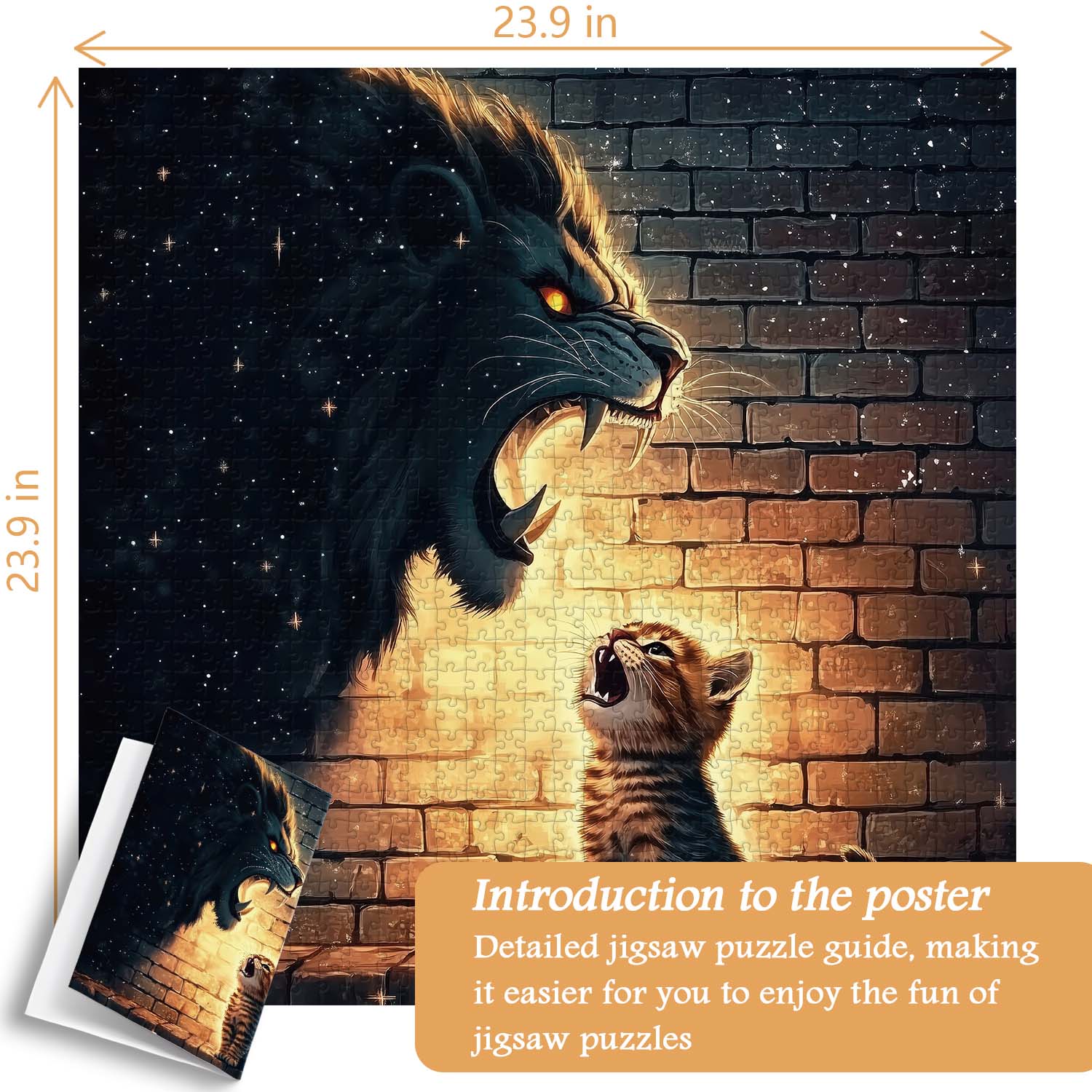 Kitten's Courage Jigsaw Puzzle 1000 Pieces