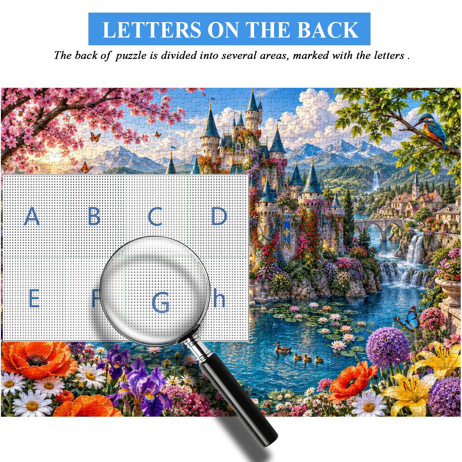 Floral Dream Castle Jigsaw Puzzle 1000 Piece