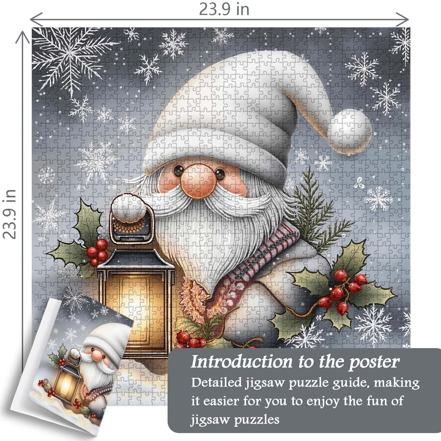 Winter Gnome Jigsaw Puzzle 1000 Pieces