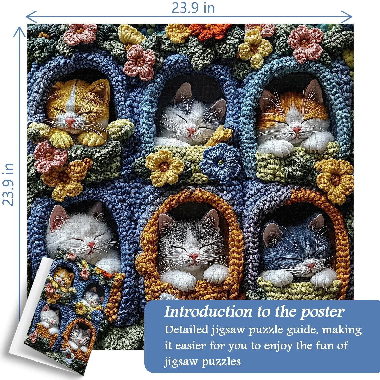 Gemütliche Kätzchen Puzzle 1000 Stücke
