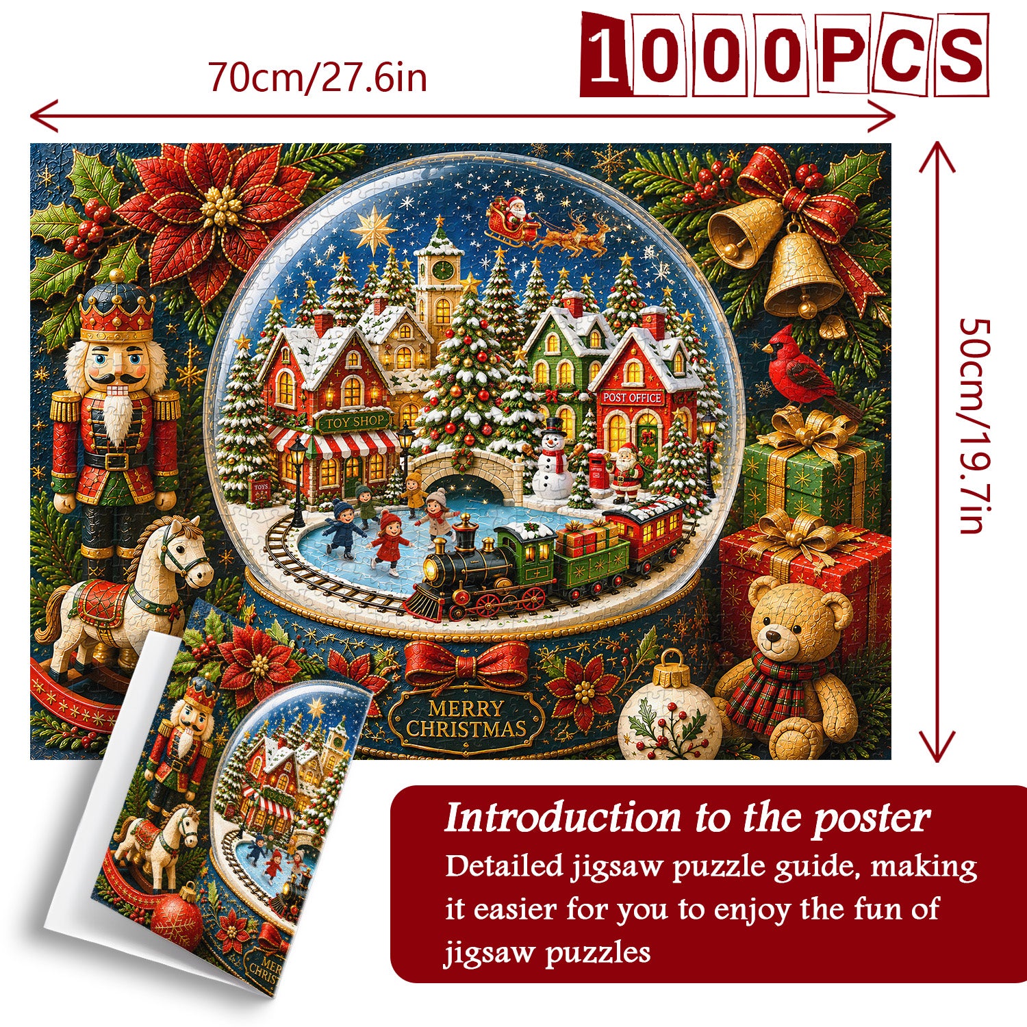 Christmas Snow Globe Jigsaw Puzzle 1000 Piece