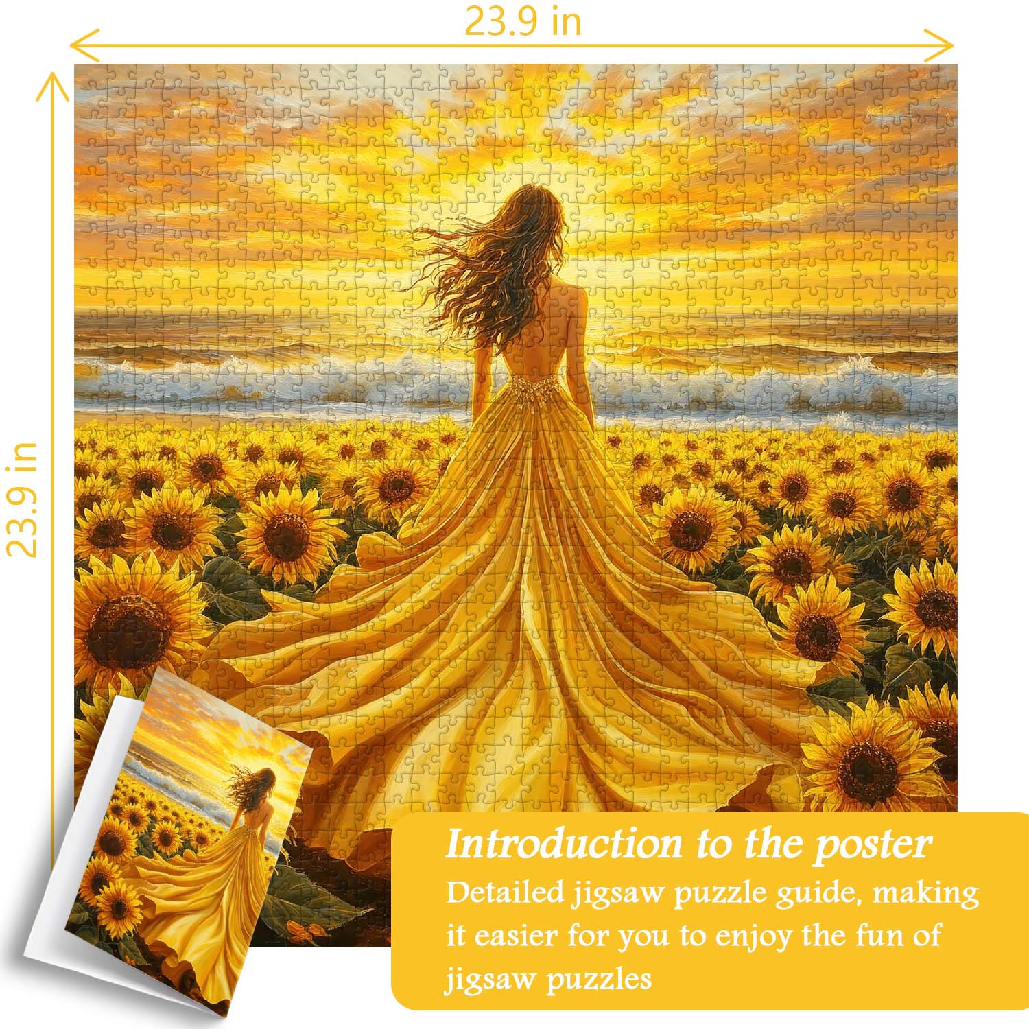 Sunflower Seascape Jigsaw Puzzle 1000 Pieces