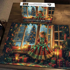 Girl's Christmas Moment Jigsaw Puzzle 1000 Pieces