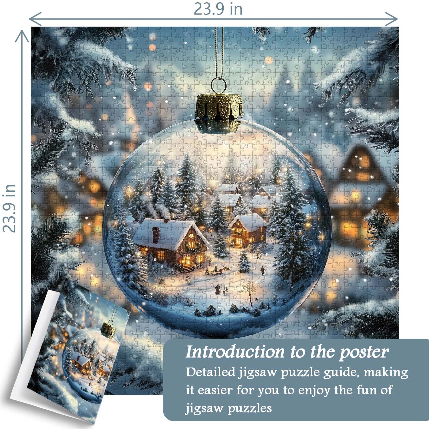 Sparkle Snow Globe Jigsaw Puzzle 1000 Pieces