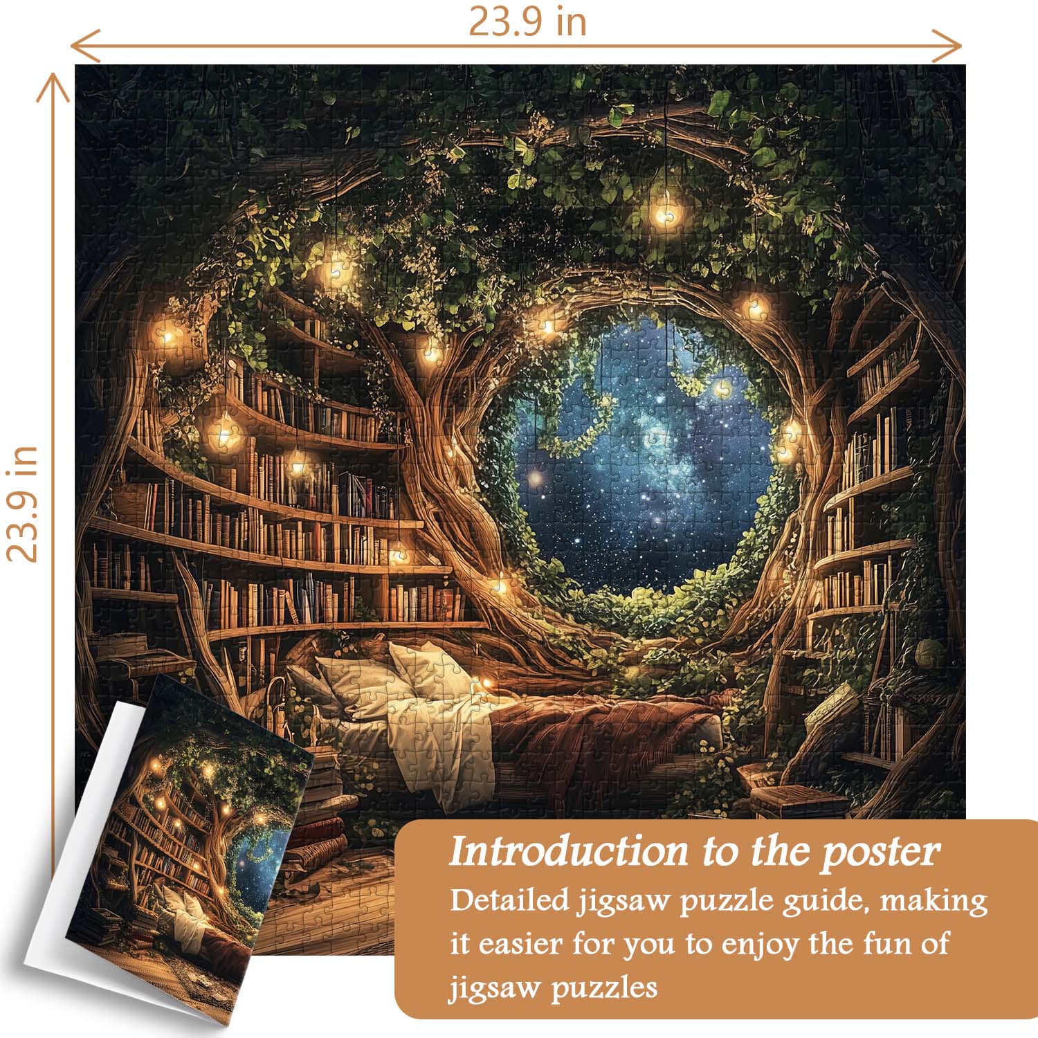 Treehouse Library Jigsaw Puzzle 1000 Pieces