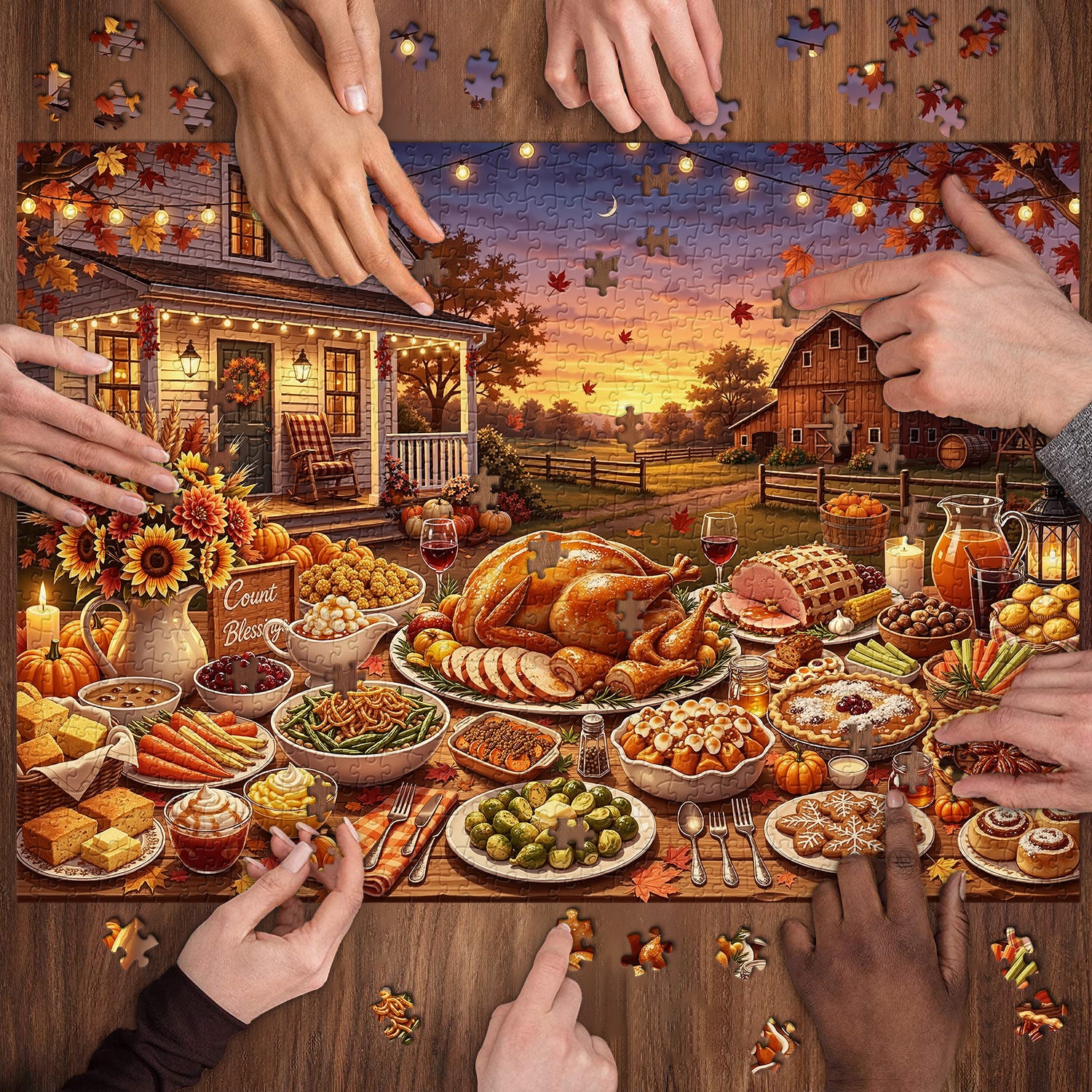 Autumn Feast Jigsaw Puzzle 1000 Piece