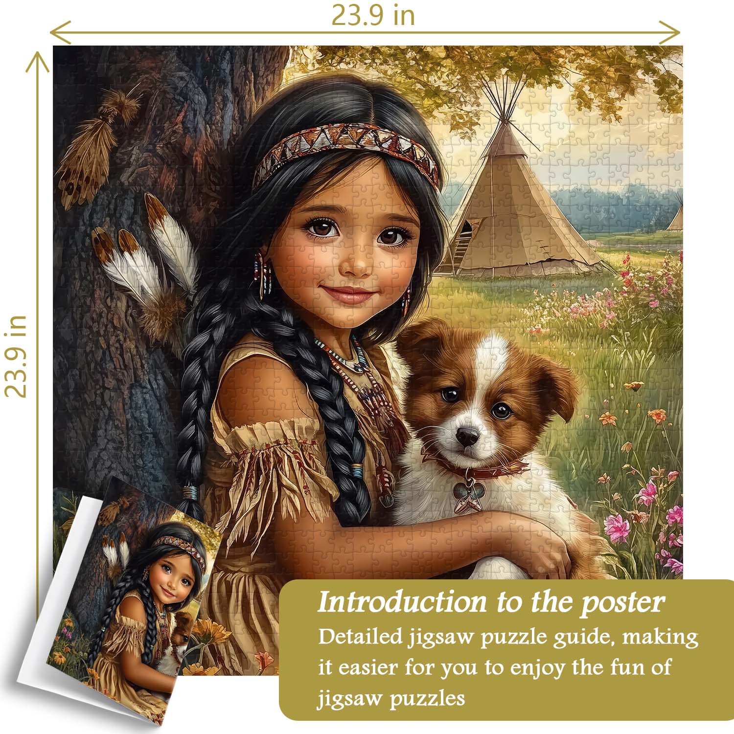 Blooming Meadow Friends Jigsaw Puzzle 1000 Pieces