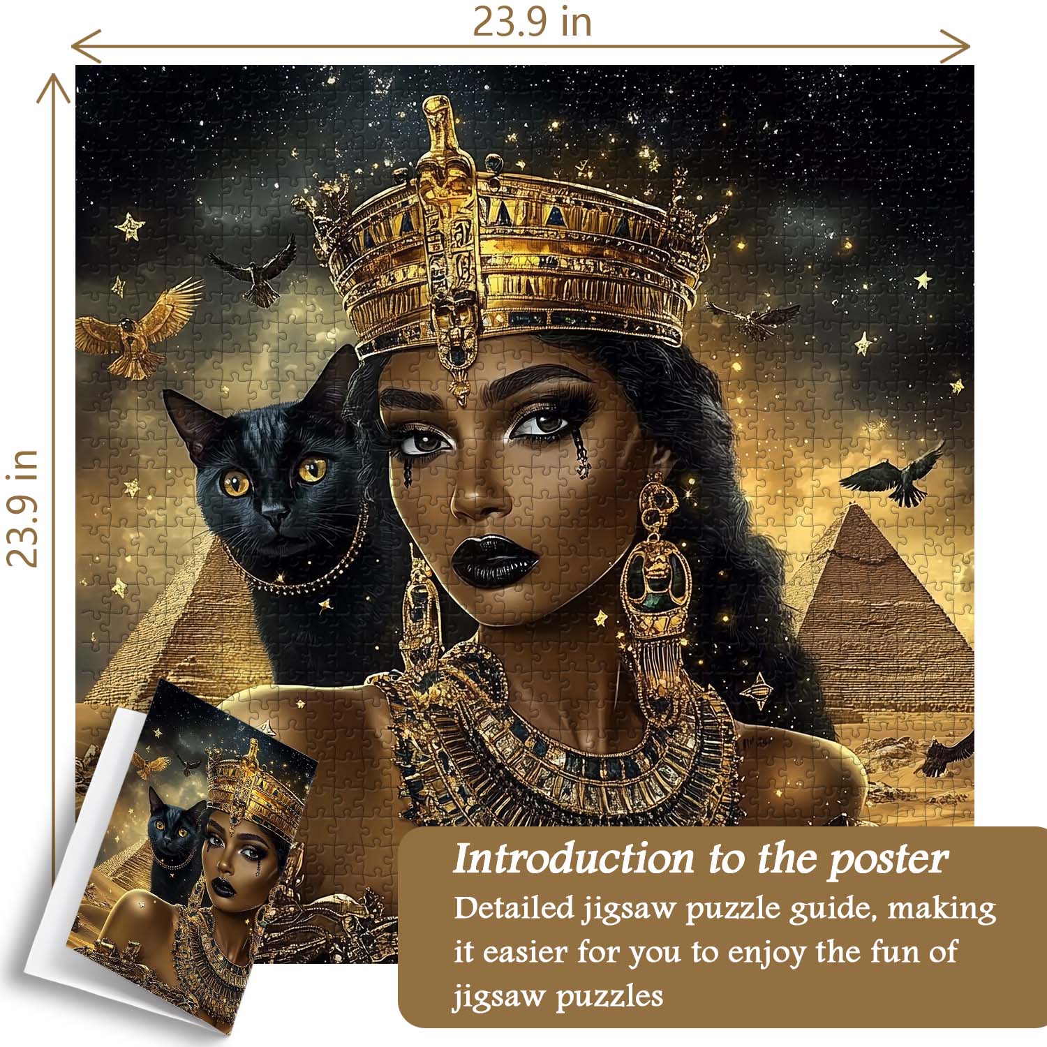 Mystical Feline Majesty Jigsaw Puzzle 1000 Pieces