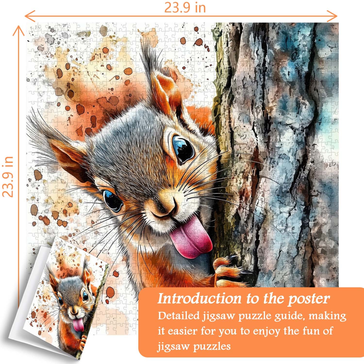 Mischievous Squirrel Jigsaw Puzzle 1000 Pieces