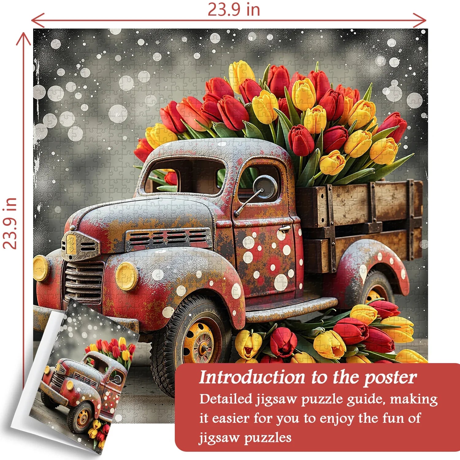 Tulip Truck Jigsaw Puzzle 1000 Pieces