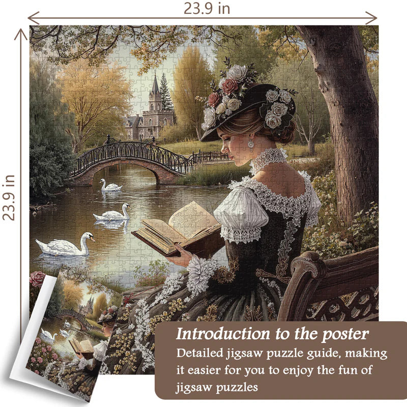 Riverside Tranquility Tale Jigsaw Puzzle 1000 Pieces