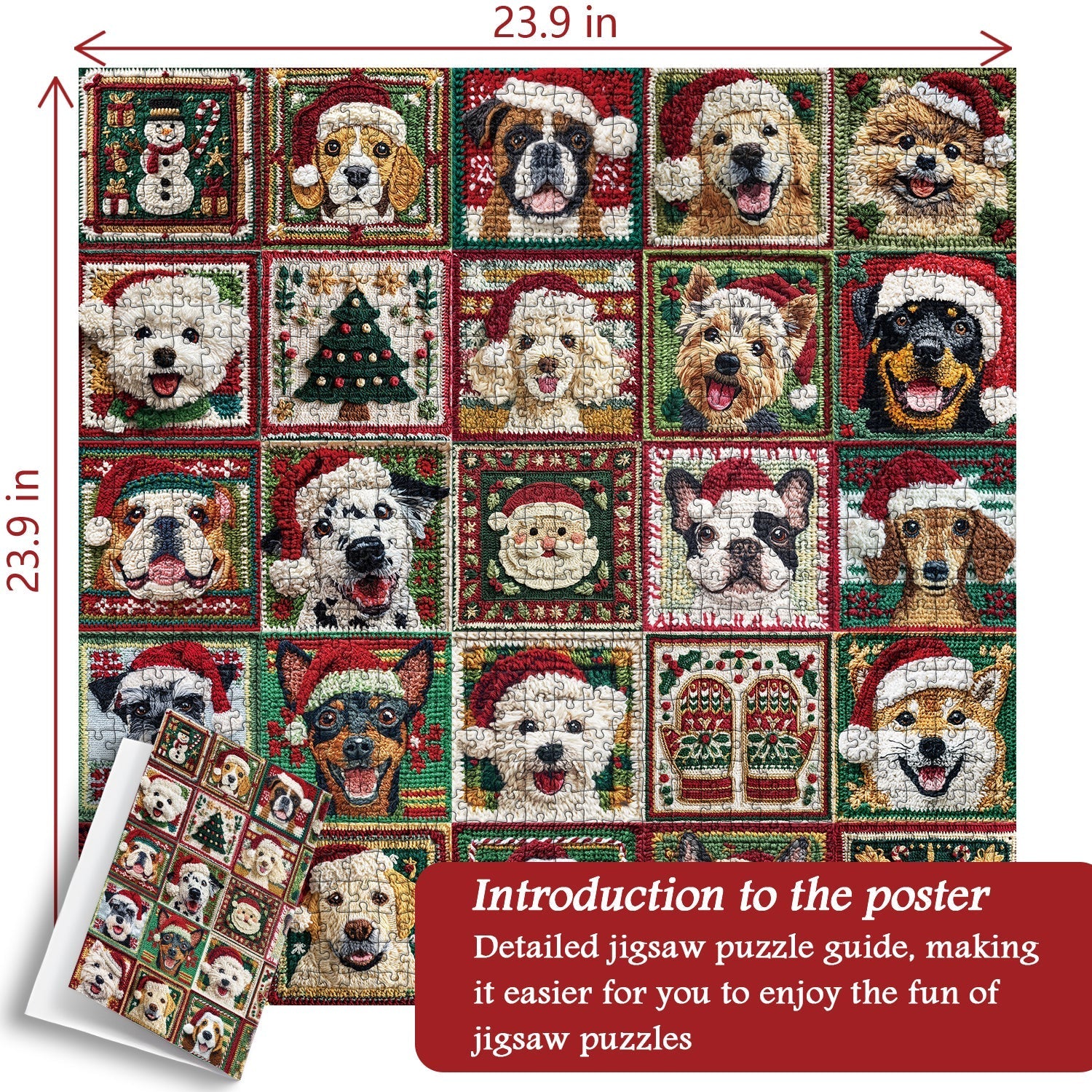Christmas Dogs Jigsaw Puzzles 1000 Pieces