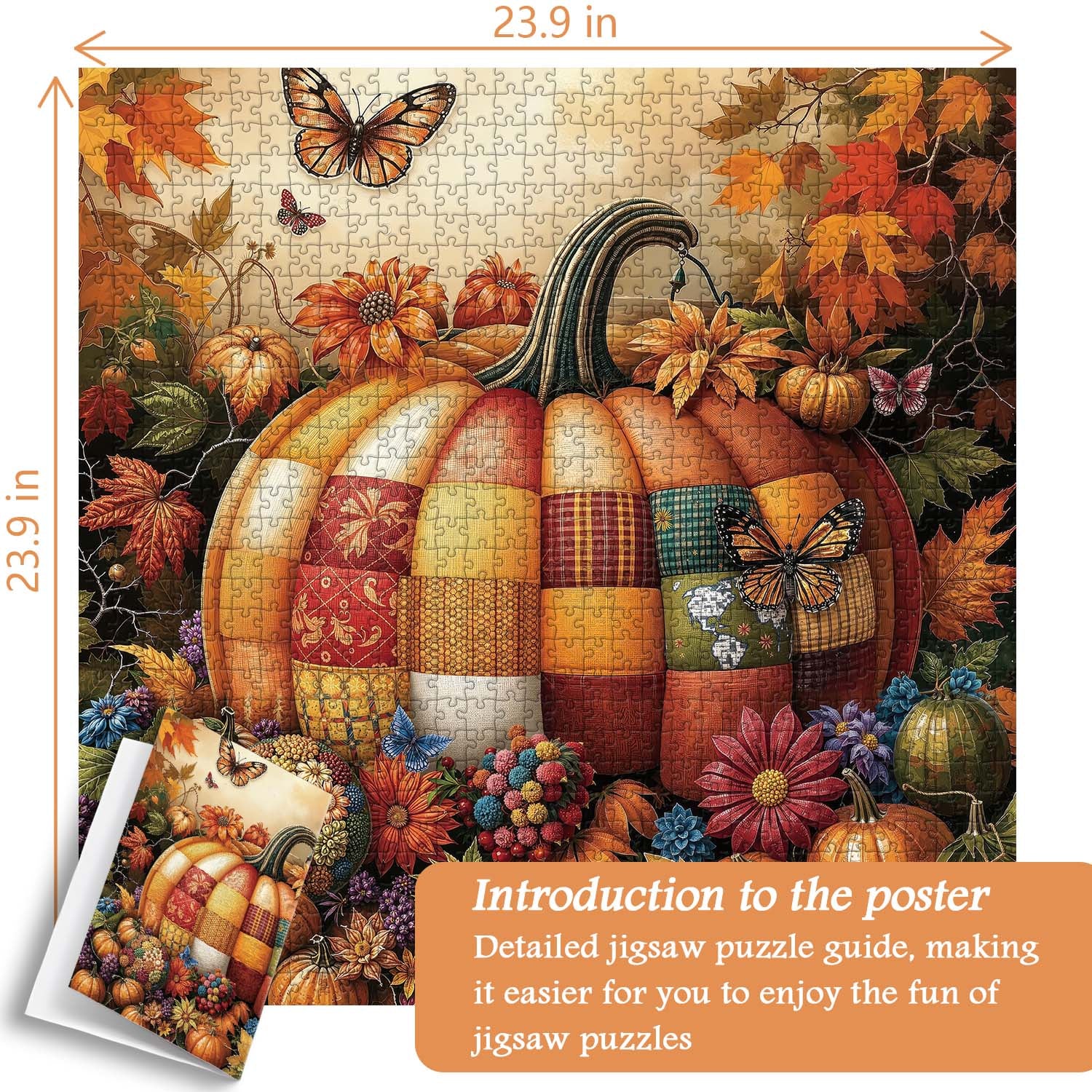 Pumpkin Garden Jigsaw Puzzle 1000 Pieces