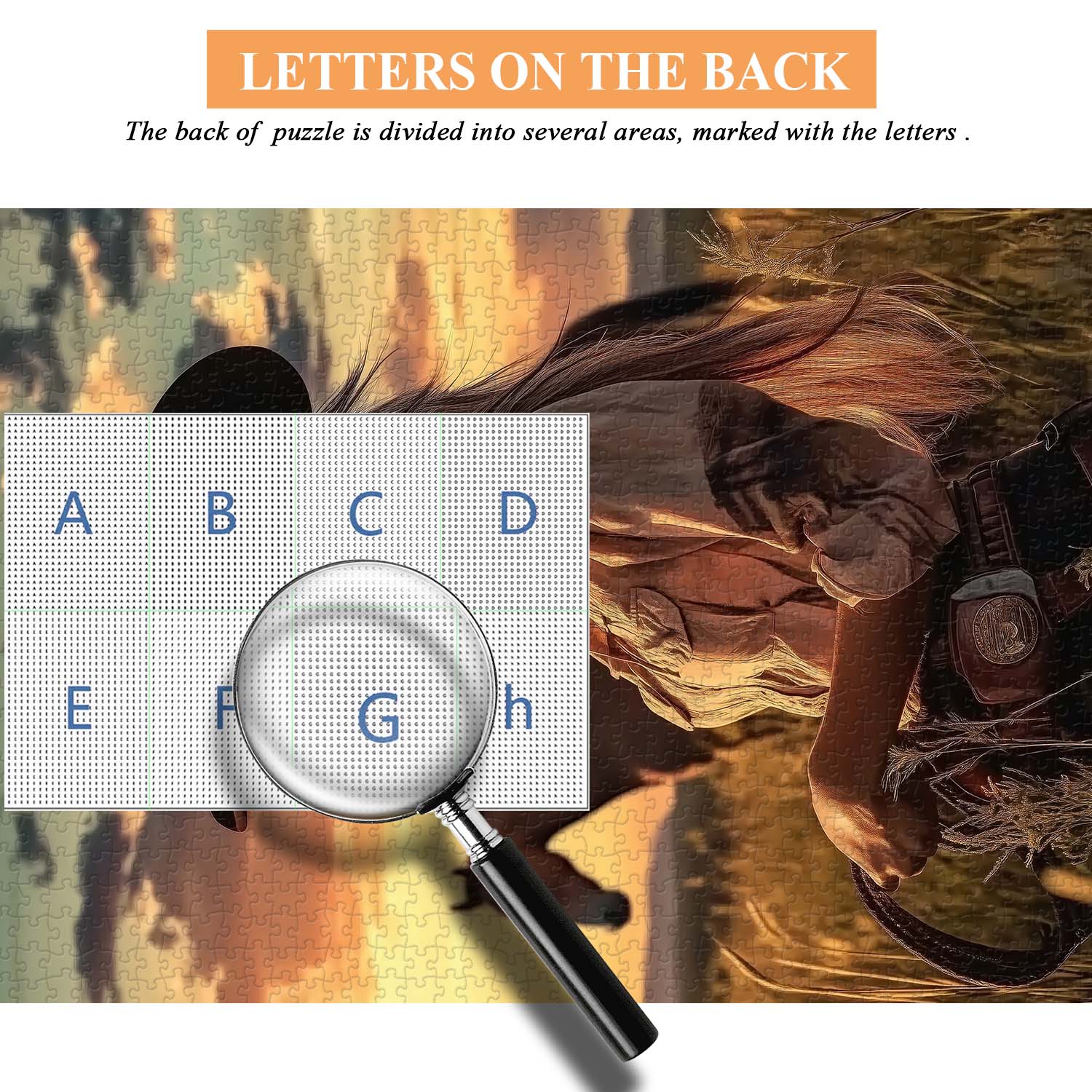 Cowgirl At Sunset Jigsaw Puzzle 1000 Pieces