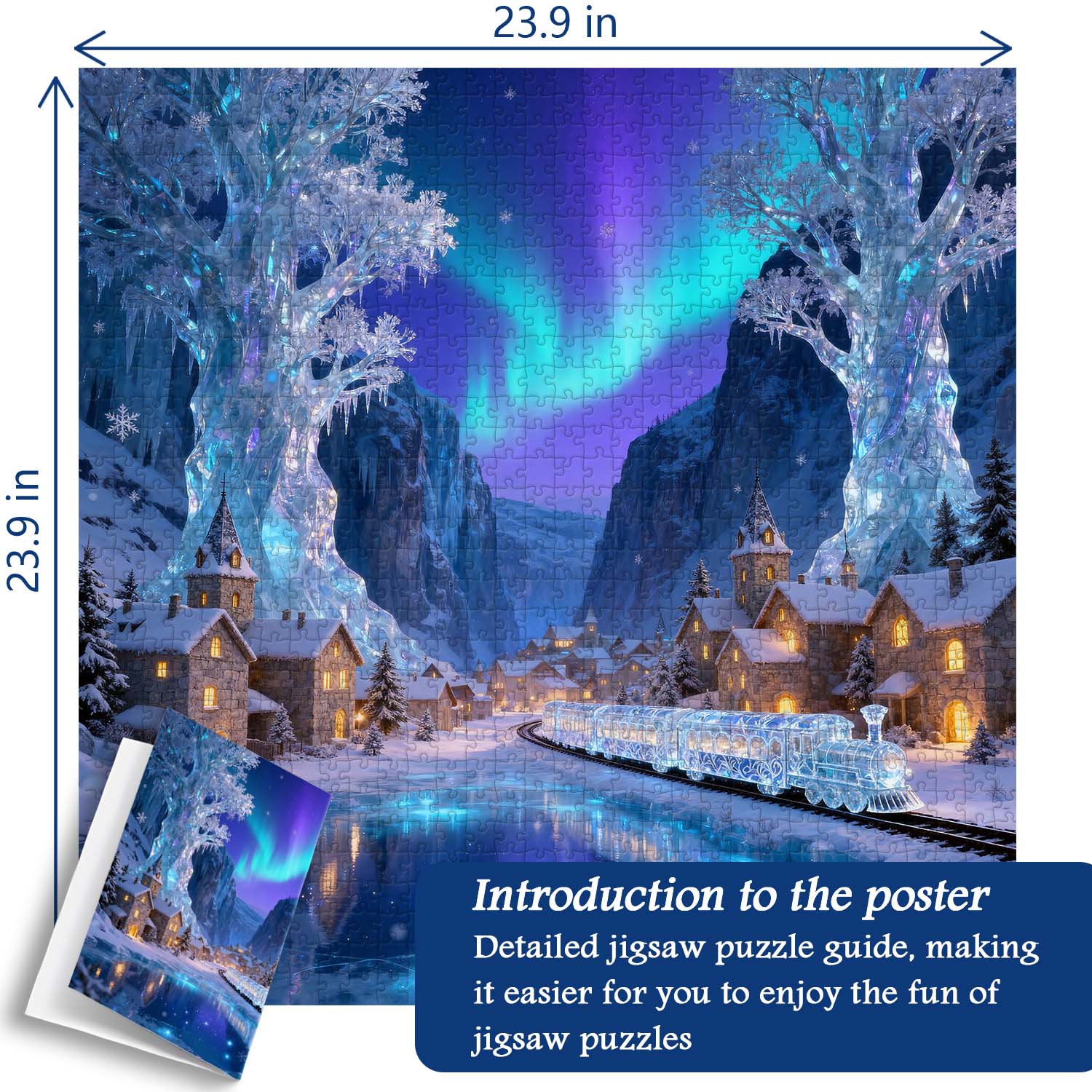 Aurora Crystal Train Jigsaw Puzzle 1000 Pieces
