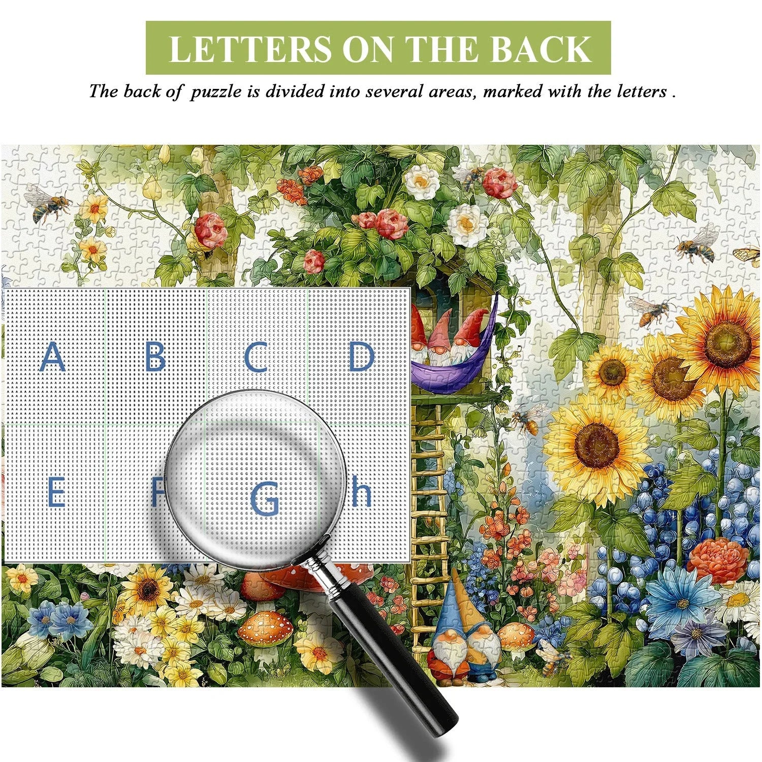 Gnomes in Bloom Jigsaw Puzzle 1000 Pieces