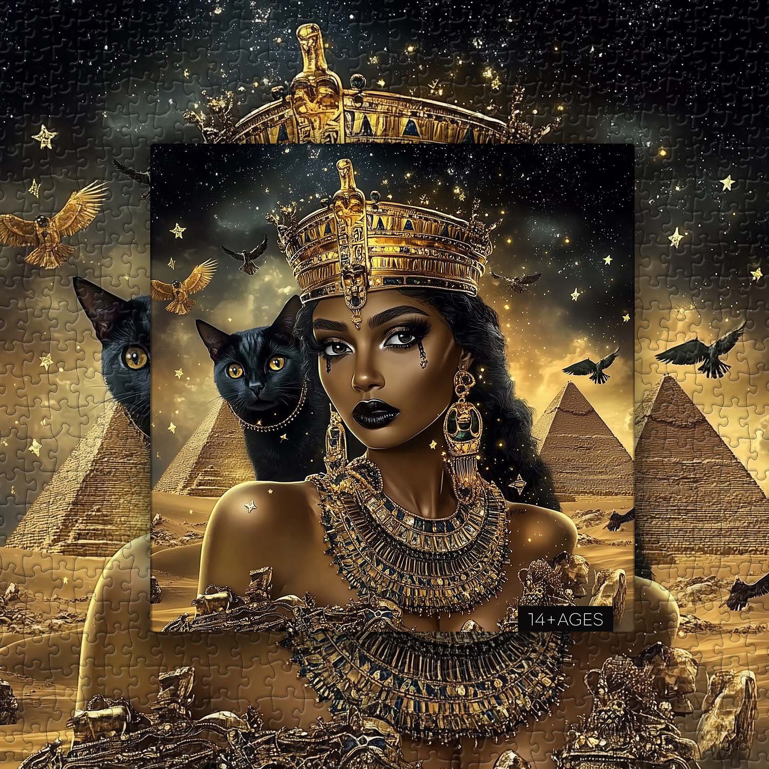Mystical Feline Majesty Jigsaw Puzzle 1000 Pieces