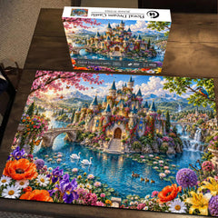 Floral Dream Castle Jigsaw Puzzle 1000 Piece