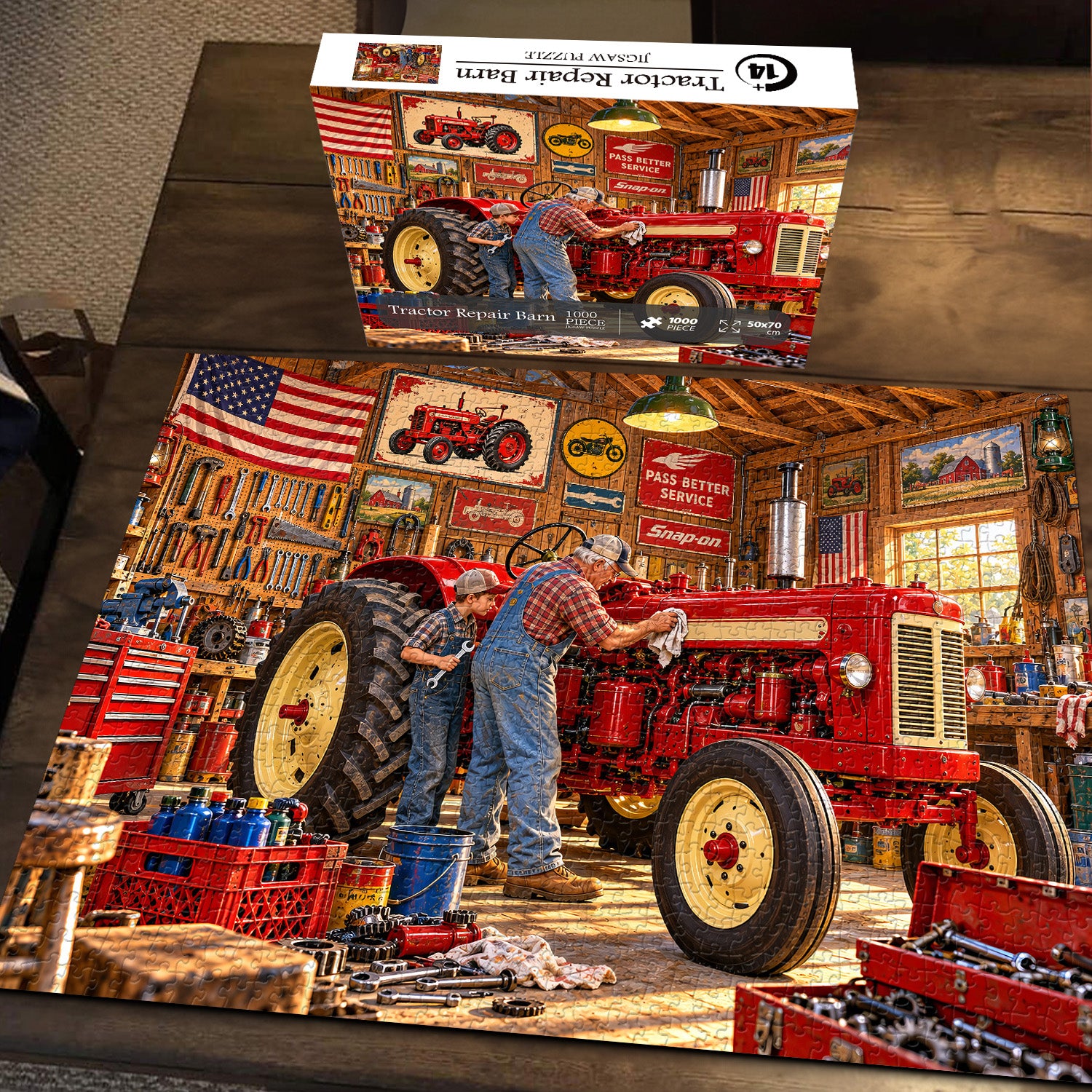 Tractor Repair Barn igsaw Puzzle 1000 Pieces