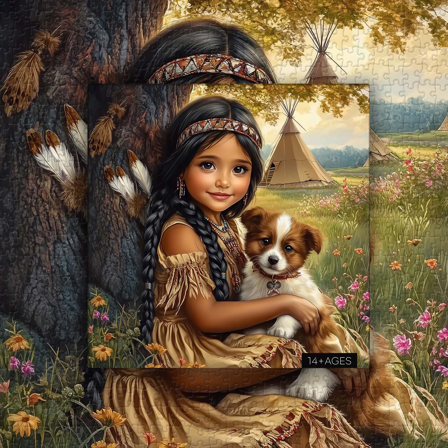 Blooming Meadow Friends Jigsaw Puzzle 1000 Pieces