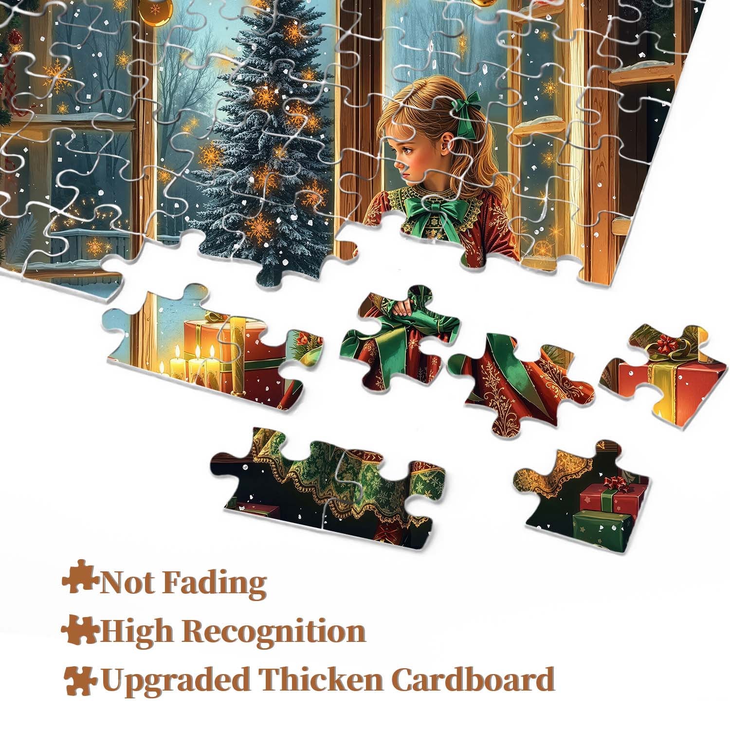 Girl's Christmas Moment Jigsaw Puzzle 1000 Pieces