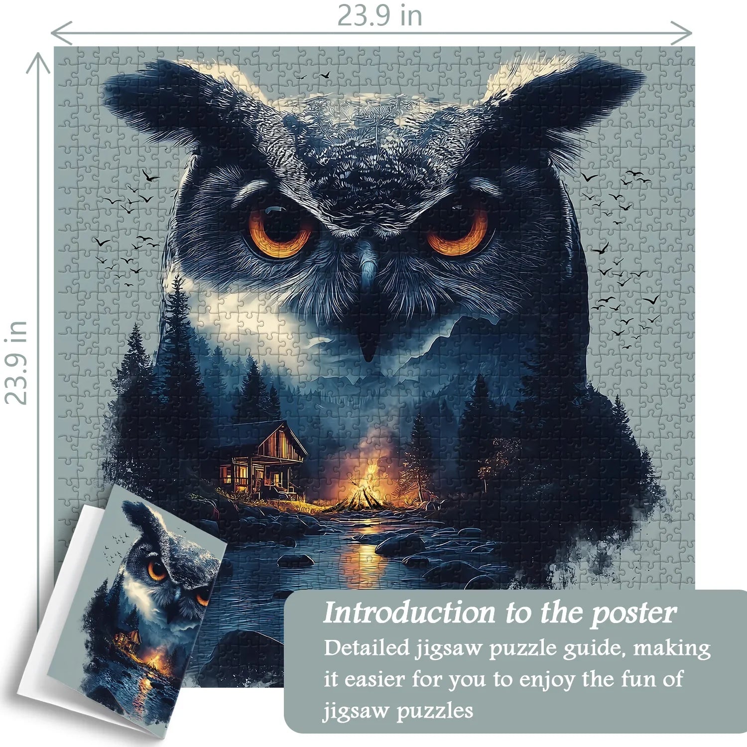 Forest Owl Jigsaw Puzzle 1000 Pieces