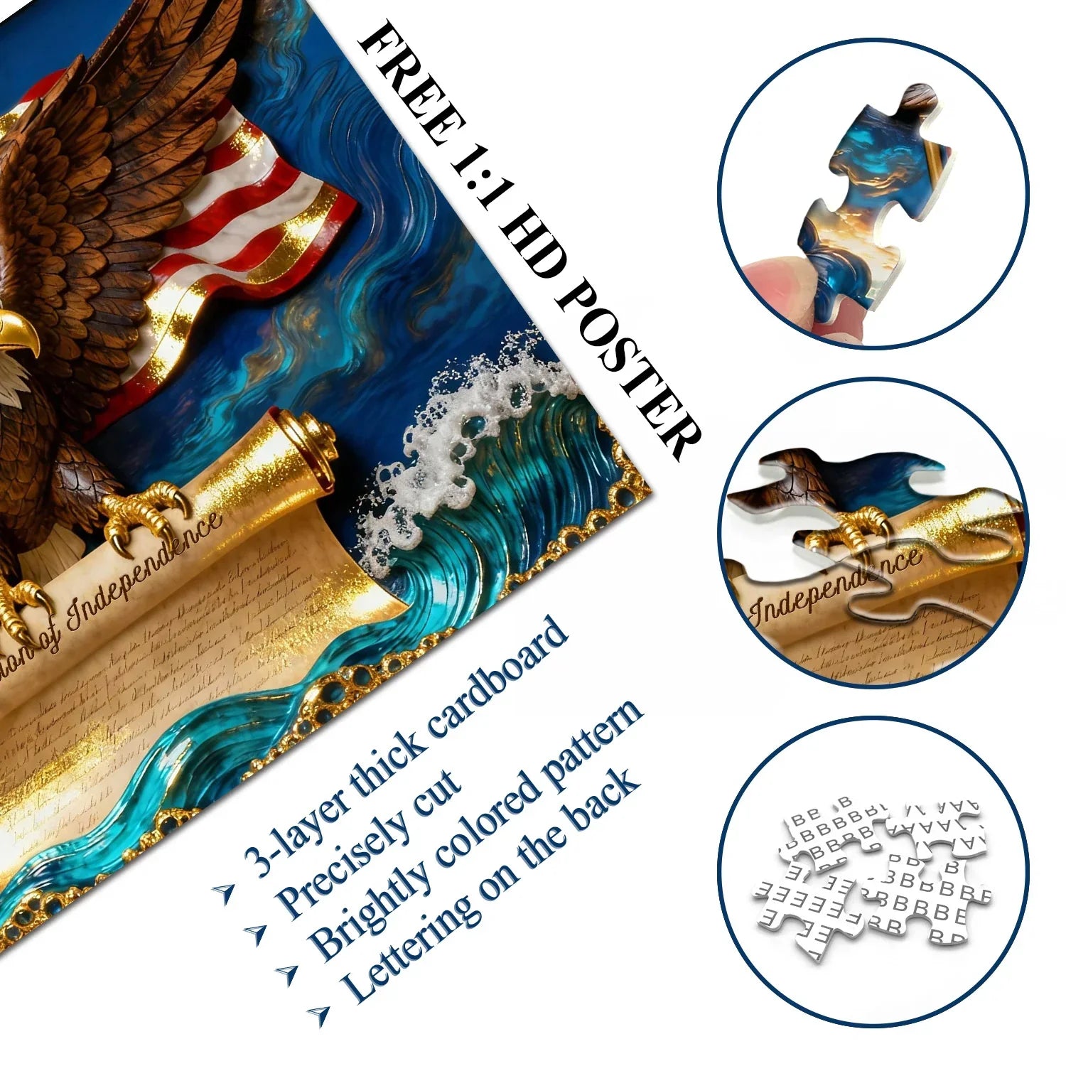 Eagle Of Liberty Jigsaw Puzzle 1000 Pieces