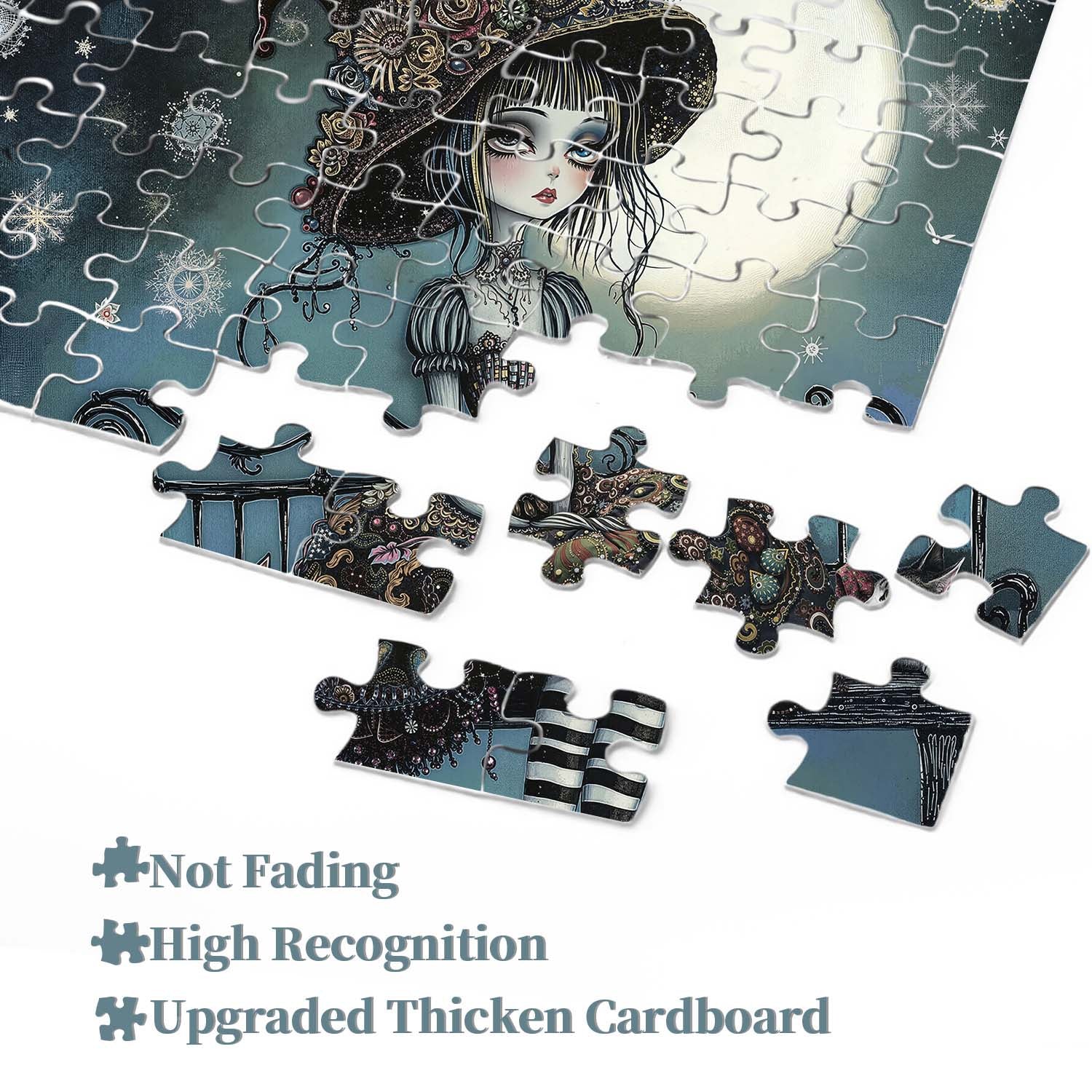 Mondhell ​​gotisches Mädchen Puzzle 1000 Stücke