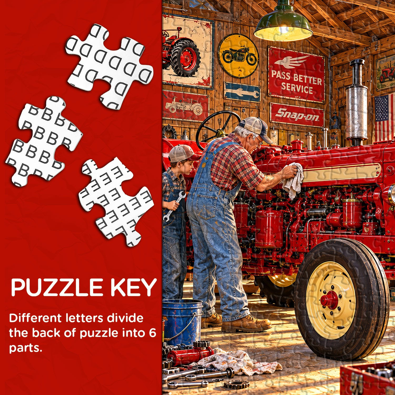 Tractor Repair Barn igsaw Puzzle 1000 Pieces