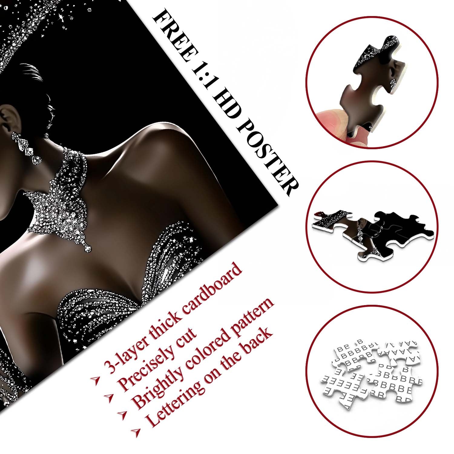 Evening Gown Art Jigsaw Puzzle 1000 Pieces