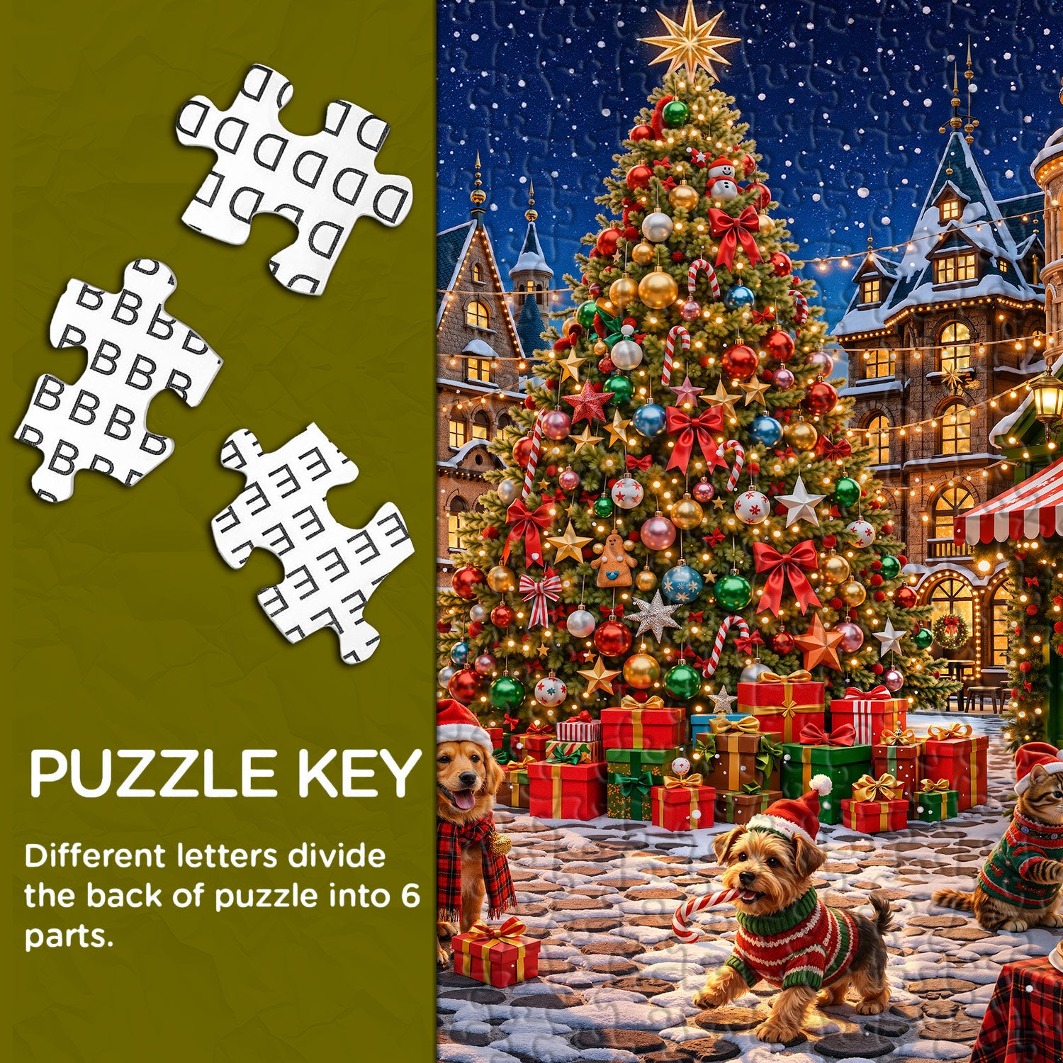Snowy Bazaar Jigsaw Puzzle 1000 Piece