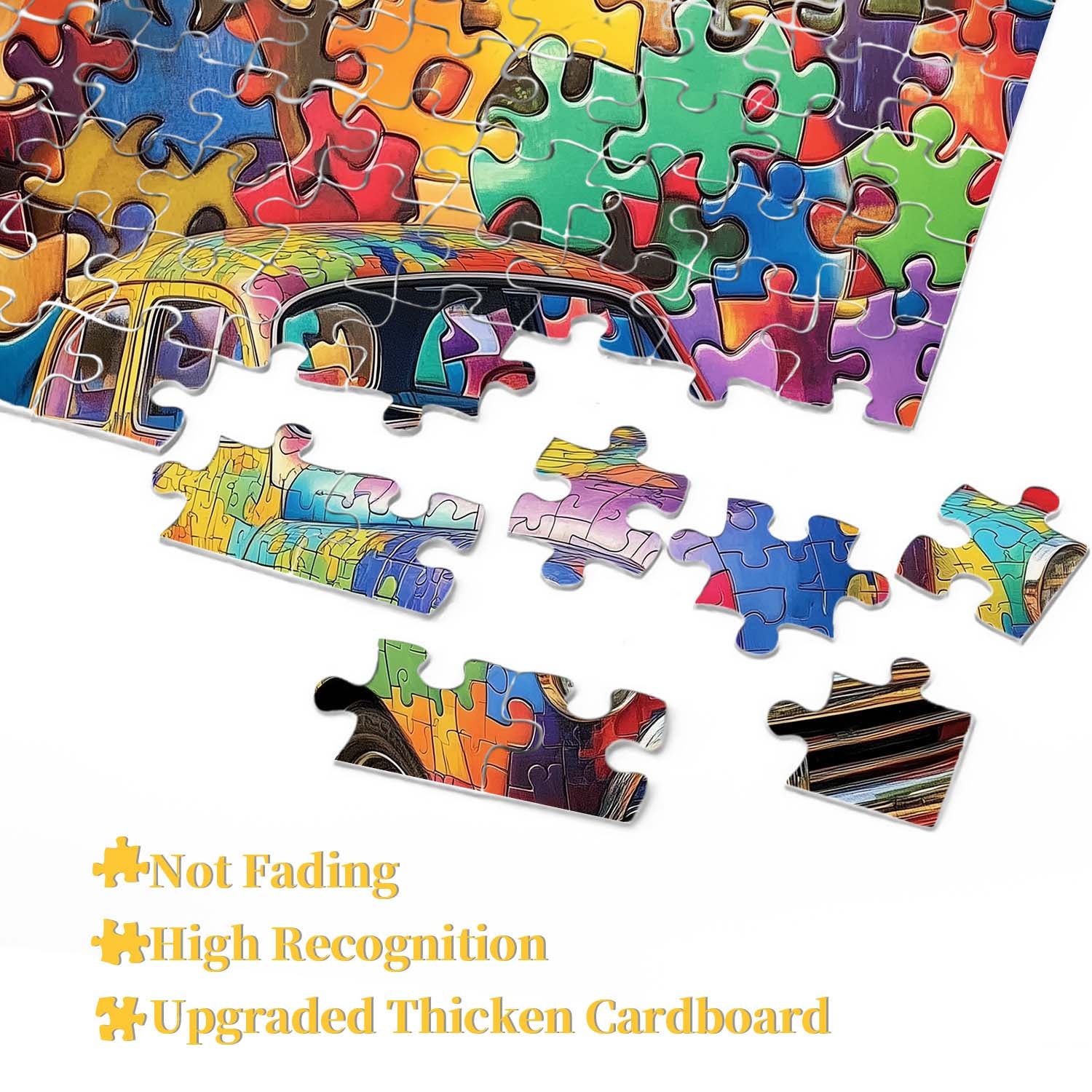 Colorful Retro Car Jigsaw Puzzle 1000 Pieces