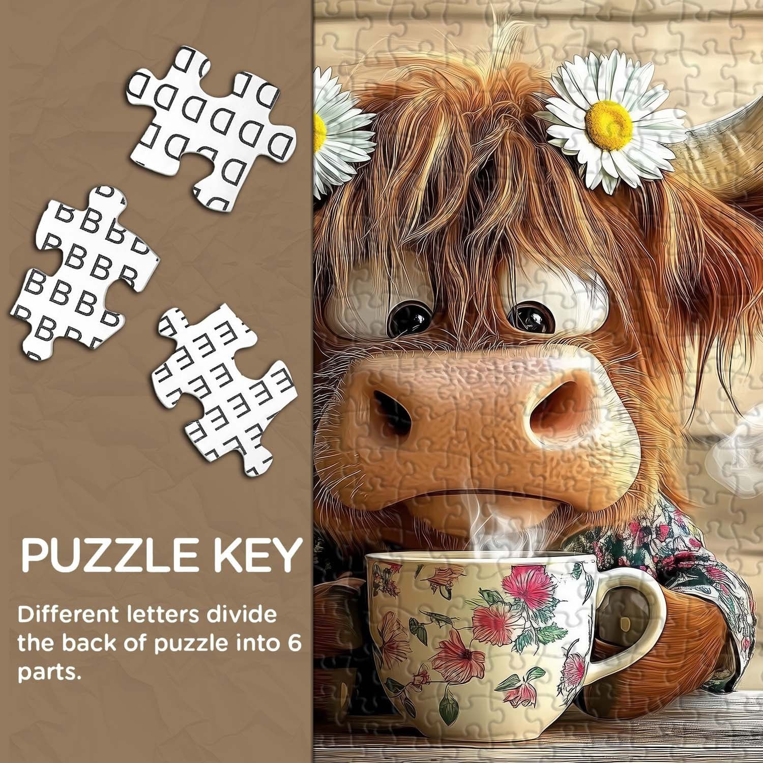 Cow's Coffee Time Jigsaw Puzzle 1000 Pieces