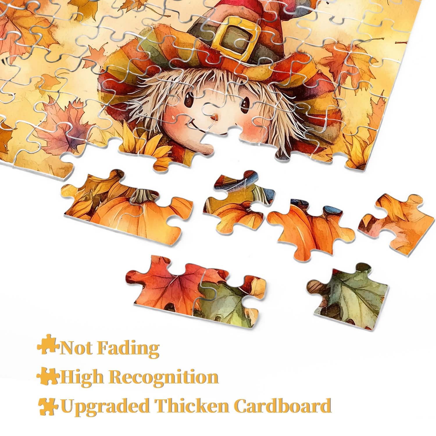 Autumn Basket Scarecrow Jigsaw Puzzle 1000 Pieces