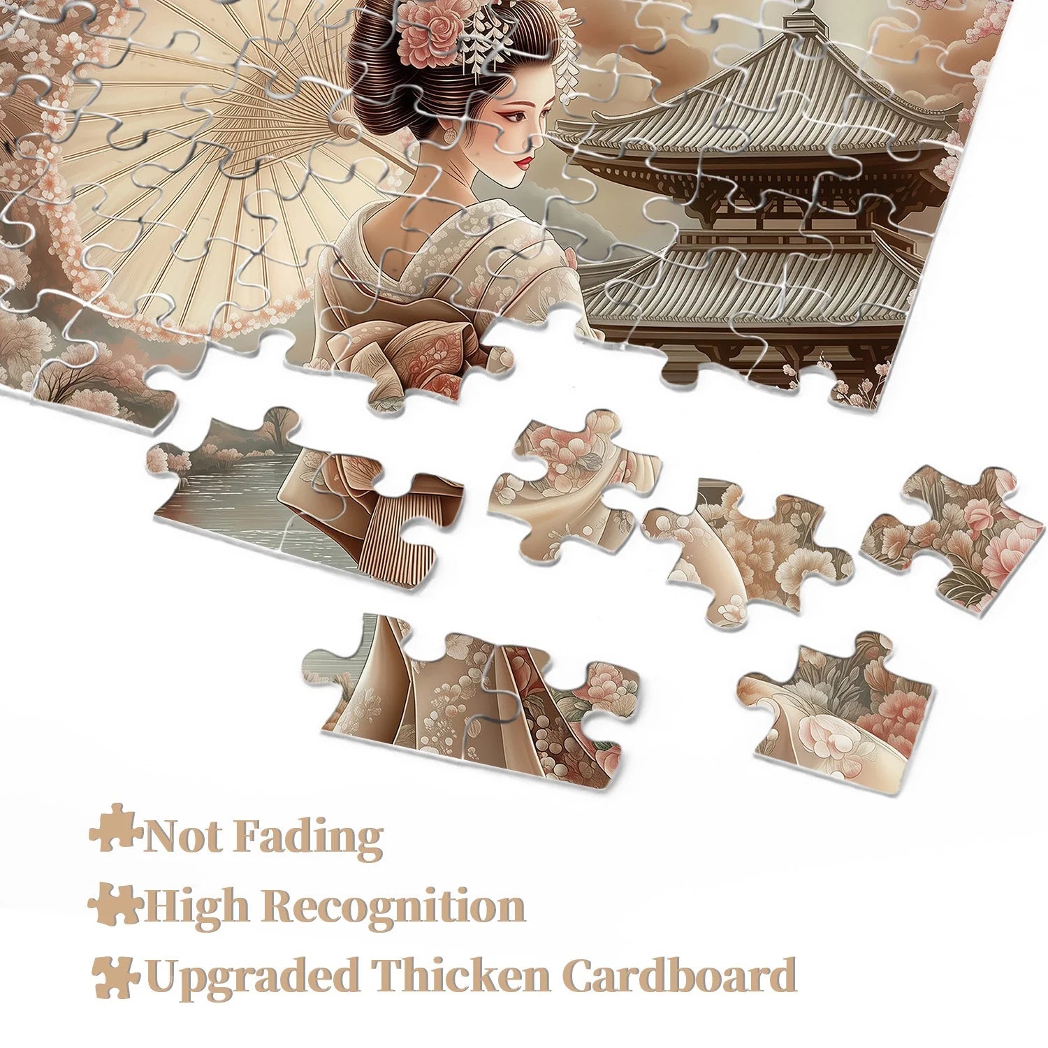 Kimono Floral Feast Jigsaw Puzzle 1000 Pieces