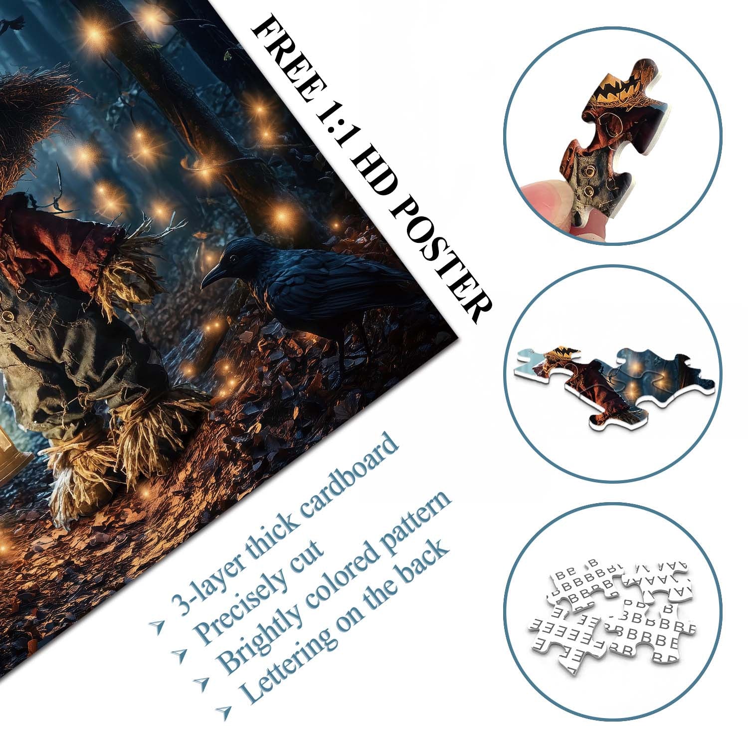 Starry Path Scarecrow Jigsaw Puzzle 1000 Pieces