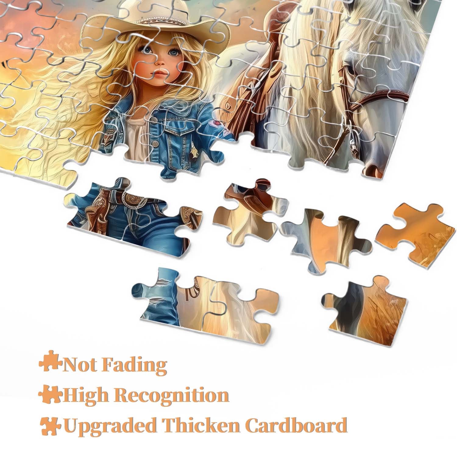 Blonde Cowgirl Jigsaw Puzzle 1000 Pieces