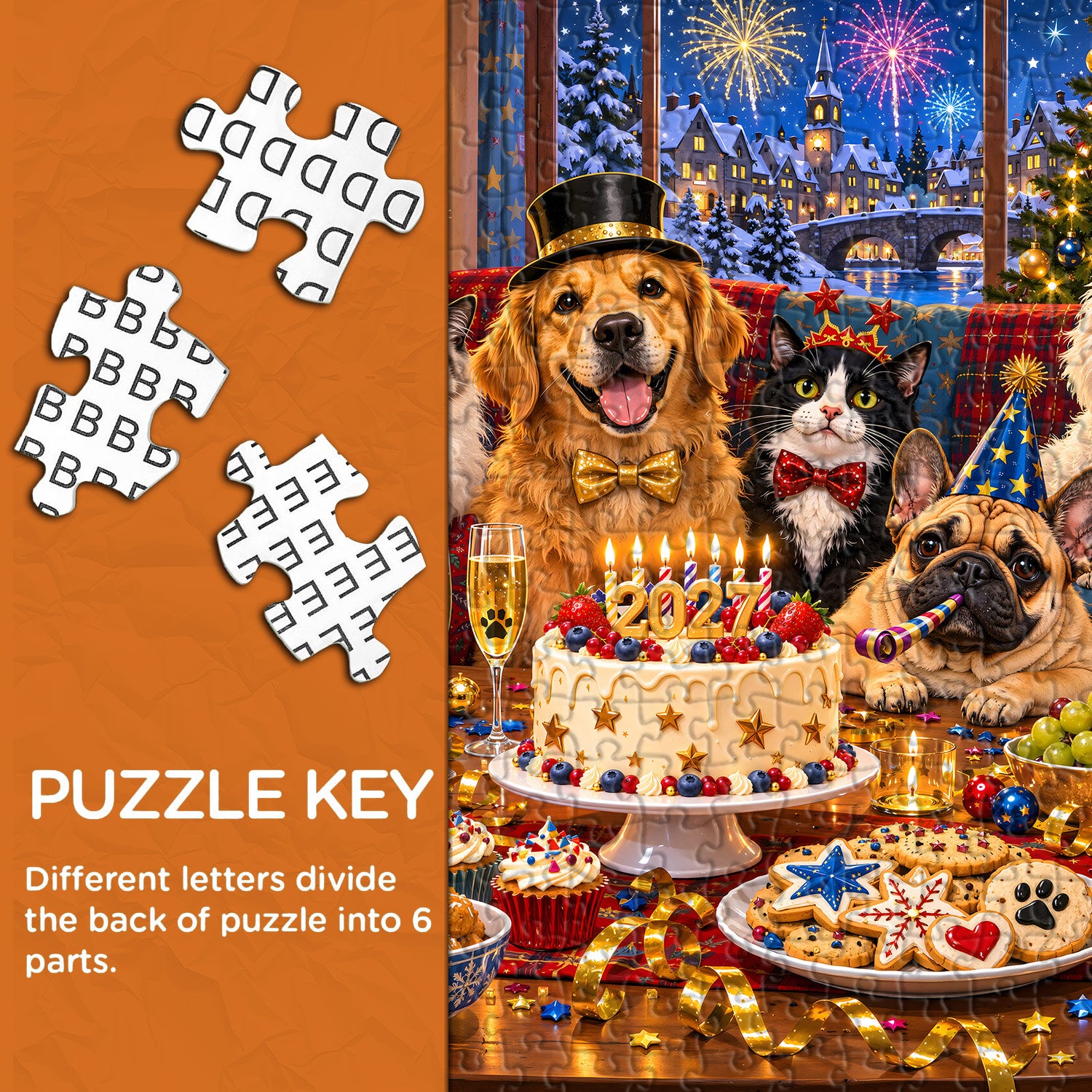 Christmas Pet Party Jigsaw Puzzle 1000 Pieces