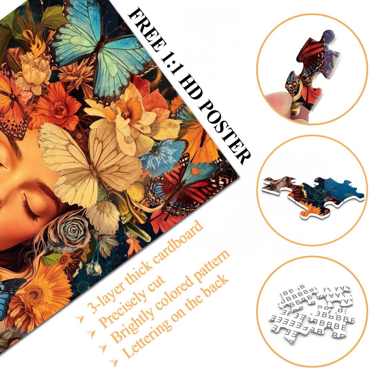 Butterfly Muse Jigsaw Puzzle 1000 Pieces
